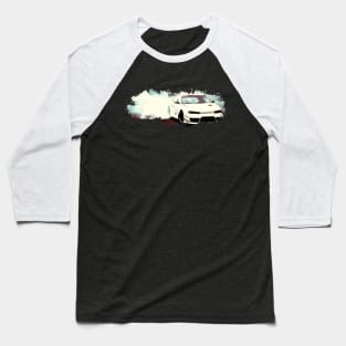 White Car Drift Baseball T-Shirt